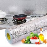 Teppd - papier peint aluminium adhésif de 40cm * 10m revêtement plan de travail adhésif imperméable résistant ... Teppd - papier peint aluminium adhésif de 40cm * 10m revêtement plan de travail adhésif imperméable résistant ...