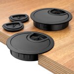 Teppd - ® passe - cble bureau mtal Ø 60 mm u2013 passage de cbles de bureau avec 2 options d`entre ...
