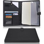 Teppd - porte - documents en cuir a4 padfolio anneaux planchettes a pince classeur ramovible avec portebloc ... Teppd - porte - documents en cuir a4 padfolio anneaux planchettes a pince classeur ramovible avec portebloc ...