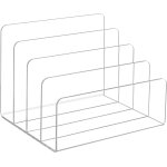 Teppd - porte - fichiers en acrylique transparent trieur de dossiers, organisateur de bureau rangement ... Teppd - porte - fichiers en acrylique transparent trieur de dossiers, organisateur de bureau rangement ...