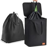 Teppd - poubelle de tri slectif 65l - collecteur de bouteilles pour recyclables & verre - poignes doubles ...