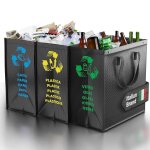 Teppd - ® sac tri selectif - poubelle tri selectif 3 bac pour le verre, le papier et le plastique - ...