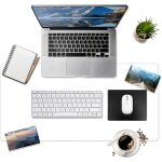 Teppd - sous - main de bureau clair avec bords arrondis - tapis de protection en pvc de 1, 2 mm pour ...