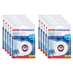 Tesa lot de 10 bandes adh�sive de montage double face pour miroir 19 mm x 1, 5 m