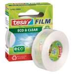 Tesa lot de 10 rubans adhsif eco & clear 19 mm x 33 m transparent