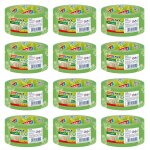 Tesa lot de 12 tesapacks ruban adhsif emballage eco & strong 50 mm x 66 m vert