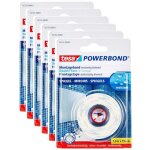 Tesa lot de 6 bandes adh�sive de montage double face pour miroir 19 mm x 1, 5 m