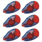 Tesa lot de 6 rollers rechargeable colle permanente 8, 4 mm ecologo 14m x 8, 4mm