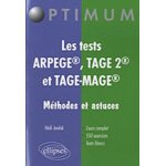 Les tests arpege, tage 2, et tage - mage - m�thodes et astuces