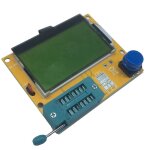 Testeur de transistor num�rique lcd mega328 lcr - t4, r�tro - eclairage diode triode, capacit� esr m�tre ...