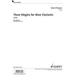 Three elegies for nine clarinets / score + parties de partitions