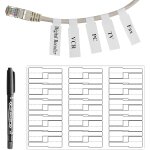 Tianyi - 1 lot de 600 etiquettes autocollantes pour câble avec marquage, format a4, 20 feu Tianyi - 1 lot de 600 etiquettes autocollantes pour câble avec marquage, format a4, 20 feu