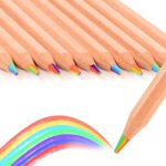 Tianyi - lot de 10 crayons de couleur arc - en - ciel 7 en 1 pour enfants, crayons de couleur multicolores ... Tianyi - lot de 10 crayons de couleur arc - en - ciel 7 en 1 pour enfants, crayons de couleur multicolores ...