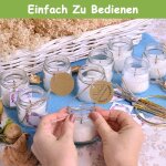 Tianyi - 100 pices etiquettes en papier kraft etiquettes cadeaux, cartes coeur ondules avec 10 mtres ...