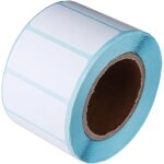 Tianyi - 1000 etiquettes autocollantes blanches, papier pour etiquettes thermique, 40 x 20 mm, etanche ...