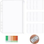 Tianyi - 12 pièces pochette plastique a5, 6 trous sacs zippés a feuilles mobiles 20. 8 * 15. 7 cm, imperméable ... Tianyi - 12 pièces pochette plastique a5, 6 trous sacs zippés a feuilles mobiles 20. 8 * 15. 7 cm, imperméable ...