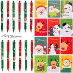 Tianyi - lot de 12 stylos a encre gel de nol, 12 mini bloc - notes de nol, 0, 5 mm, noirs, stylos gel ...