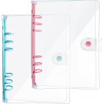 Tianyi - 2 pièces classeur a5 pvc souple avec 6 anneaux, couverture de reliure a anneaux pour carnet ... Tianyi - 2 pièces classeur a5 pvc souple avec 6 anneaux, couverture de reliure a anneaux pour carnet ...