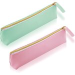 Tianyi - lot de 2 trousses à crayons en cuir avec fermeture éclair pour stylos, crayons, marqueurs, vert ... Tianyi - lot de 2 trousses à crayons en cuir avec fermeture éclair pour stylos, crayons, marqueurs, vert ...