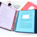 Tianyi - 24 pochettes a coin en plastique, pochette perforées plastique a4 avec etiquette, chemise plastiques ... Tianyi - 24 pochettes a coin en plastique, pochette perforées plastique a4 avec etiquette, chemise plastiques ...