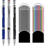 Tianyi - 3 pièces de 2, 0 mm crayon mécanique avec 2 etuis recharges de plomb, recharges couleur et noir ... Tianyi - 3 pièces de 2, 0 mm crayon mécanique avec 2 etuis recharges de plomb, recharges couleur et noir ...