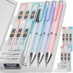 Tianyi - 3 pices pastel porte - mines 0. 5 mm, art mignon crayon mcanique criterium avec 6 tubes hb ...