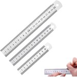 Tianyi - 3 pièces réglet 10cm 15cm 20cm outil règle pour etudiants et bureau, règle en acier inoxydable, ... Tianyi - 3 pièces réglet 10cm 15cm 20cm outil règle pour etudiants et bureau, règle en acier inoxydable, ...