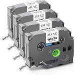 Tianyi - 4x compatible tze231 tze - 231 ruban d'étiquettes de remplacement pour brother tz 12mm 0, 47 ... Tianyi - 4x compatible tze231 tze - 231 ruban d'étiquettes de remplacement pour brother tz 12mm 0, 47 ...