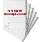 Tianyi - lot de 5 intercalaires xxl 12 intercalaires extra larges en polypropylène format a4 + avec chiffres ... Tianyi - lot de 5 intercalaires xxl 12 intercalaires extra larges en polypropylène format a4 + avec chiffres ...