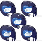 Tianyi - 5 pack ruban compatible, rouleau etiqueteuse noir sur blanc, etiqueteuse ruban 91201 pour dymo ... Tianyi - 5 pack ruban compatible, rouleau etiqueteuse noir sur blanc, etiqueteuse ruban 91201 pour dymo ...