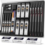Tianyi - 5 pièces porte - mines d'art, crayons mécaniques critérium 0, 5, 0, 7, 0, 9, 2pcs 2mm recharges(4b ... Tianyi - 5 pièces porte - mines d'art, crayons mécaniques critérium 0, 5, 0, 7, 0, 9, 2pcs 2mm recharges(4b ...