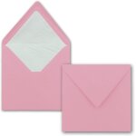 Tianyi - lot de 50 enveloppes carrées, 16 x 16 cm, roses, avec doublure en soie blanche, sans fenêtre ... Tianyi - lot de 50 enveloppes carrées, 16 x 16 cm, roses, avec doublure en soie blanche, sans fenêtre ...