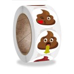 Tianyi - 500 pcs / rouleau récompense de merde sticker drôles, autocollants rouleau en forme, pour cadeau ... Tianyi - 500 pcs / rouleau récompense de merde sticker drôles, autocollants rouleau en forme, pour cadeau ...