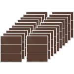 Tianyi - 60 etiquettes autocollantes marron 102 × 50 mm vinyle impermable rsistant rectangulaires ...