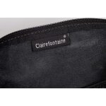 Tianyi - 8321c - trousse scolaire rectangulaire en cuir noir 21x4x6 cm en vritable cuir d'agneau - fourniture ...