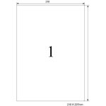 Tianyi - a4 etiquettes autocollantes blanches 210 x 297 mm autocollantes 100 etiquettes universelles ...