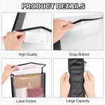 Tianyi - a4 pochette plastique, 9pcs enveloppe transparente chemise a bouton pression, porte - document ... Tianyi - a4 pochette plastique, 9pcs enveloppe transparente chemise a bouton pression, porte - document ...