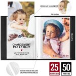Tianyi - album photo 13x18 cm mini petit format 50 pochette, lin tissu album pour vertical portrait photo ... Tianyi - album photo 13x18 cm mini petit format 50 pochette, lin tissu album pour vertical portrait photo ...