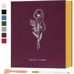 Tianyi - album photo autoadhesif scrapbooking, album photo adhesif magnétique en lin avec stylos pour ... Tianyi - album photo autoadhesif scrapbooking, album photo adhesif magnétique en lin avec stylos pour ...