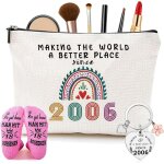 Tianyi - anniversaire femme 18 ans inclus trousse cosmétique pour femme chaussettes et porte clés idées ... Tianyi - anniversaire femme 18 ans inclus trousse cosmétique pour femme chaussettes et porte clés idées ...