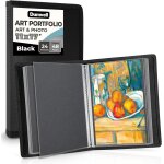 Tianyi - art portfolio 27, 9 x 43, 2 cm u2013 noir u2013 grand porte - documents pour ?uvres d'art, 27, ...