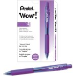 Tianyi - bk440 lot de 12 stylos bille rtractables couleur violet corps triangulaire confortable