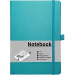 Tianyi - carnet de notes a5 lign, 192 pages, couverture rigide avec bande de fermeture elastique et ...