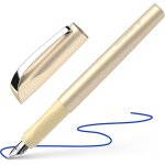 Tianyi - ceod shiny stylo a plume (pour droitiers et gauchers, plume m, cartouche d'encre bleu royal ...