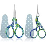 Tianyi - ciseaux a broder petit, 2pcs acier inoxydable ciseaux d'artisanat pour fil a coudre fil aiguille ...