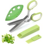 Tianyi - ciseaux a herbes, ciseaux de cuisine a 5 lames en acier inoxydable, multifonctionnels ciseaux, ...