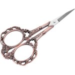 Tianyi - ciseaux vintage en acier inoxydable - motif floral vintage - broderie d'aiguille - ciseaux de ...
