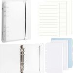Tianyi - classeur a6, 1 pièce classeur a anneaux a6 avec 135 feuilles recharge papier, 2 pièces pochette ... Tianyi - classeur a6, 1 pièce classeur a anneaux a6 avec 135 feuilles recharge papier, 2 pièces pochette ...
