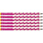 Tianyi - crayon graphite gaucher - easygraph - lot de 6 crayons graphites hb (rose) Tianyi - crayon graphite gaucher - easygraph - lot de 6 crayons graphites hb (rose)