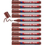 Tianyi - edding 300 marqueur permanent - marron - 10 stylos - pointe ronde 1, 5 - 3 mm - sèche vite, ... Tianyi - edding 300 marqueur permanent - marron - 10 stylos - pointe ronde 1, 5 - 3 mm - sèche vite, ...